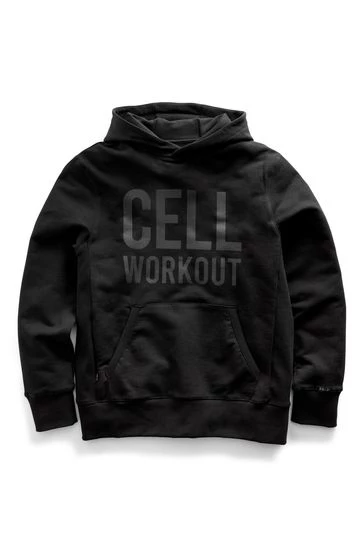 Cell Workout Logo Hoodie Grey - Image 10