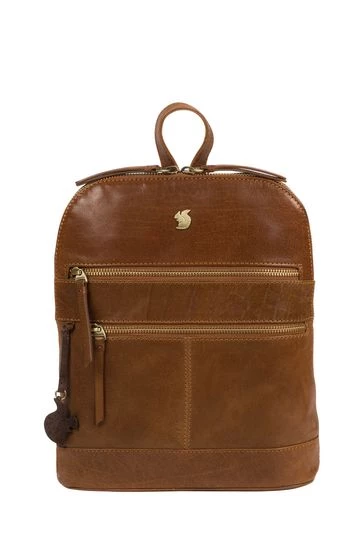 Conkca Francisca Leather Backpack Black - Image 7