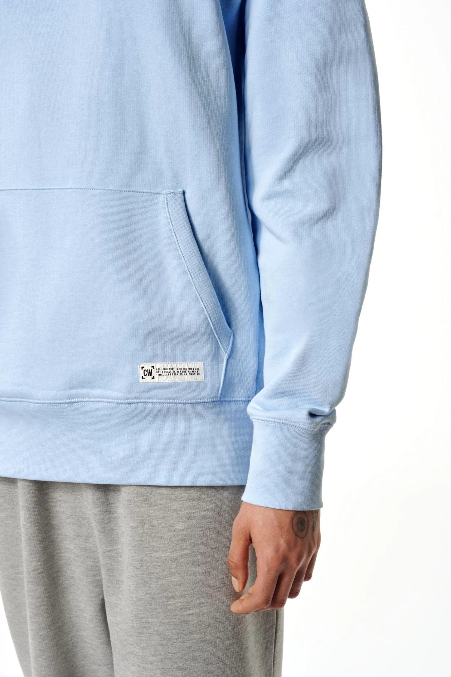 Cell Workout Hoodie Blush Pink - Image 3