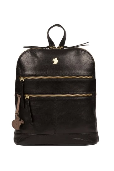 Conkca Francisca Leather Backpack Black - Image 8
