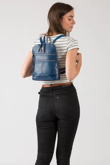 Conkca Francisca Leather Backpack Black - Image 10