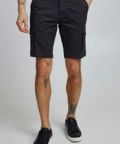 Blend Black Vintage Heavy Cotton Stretch Cargo Shorts