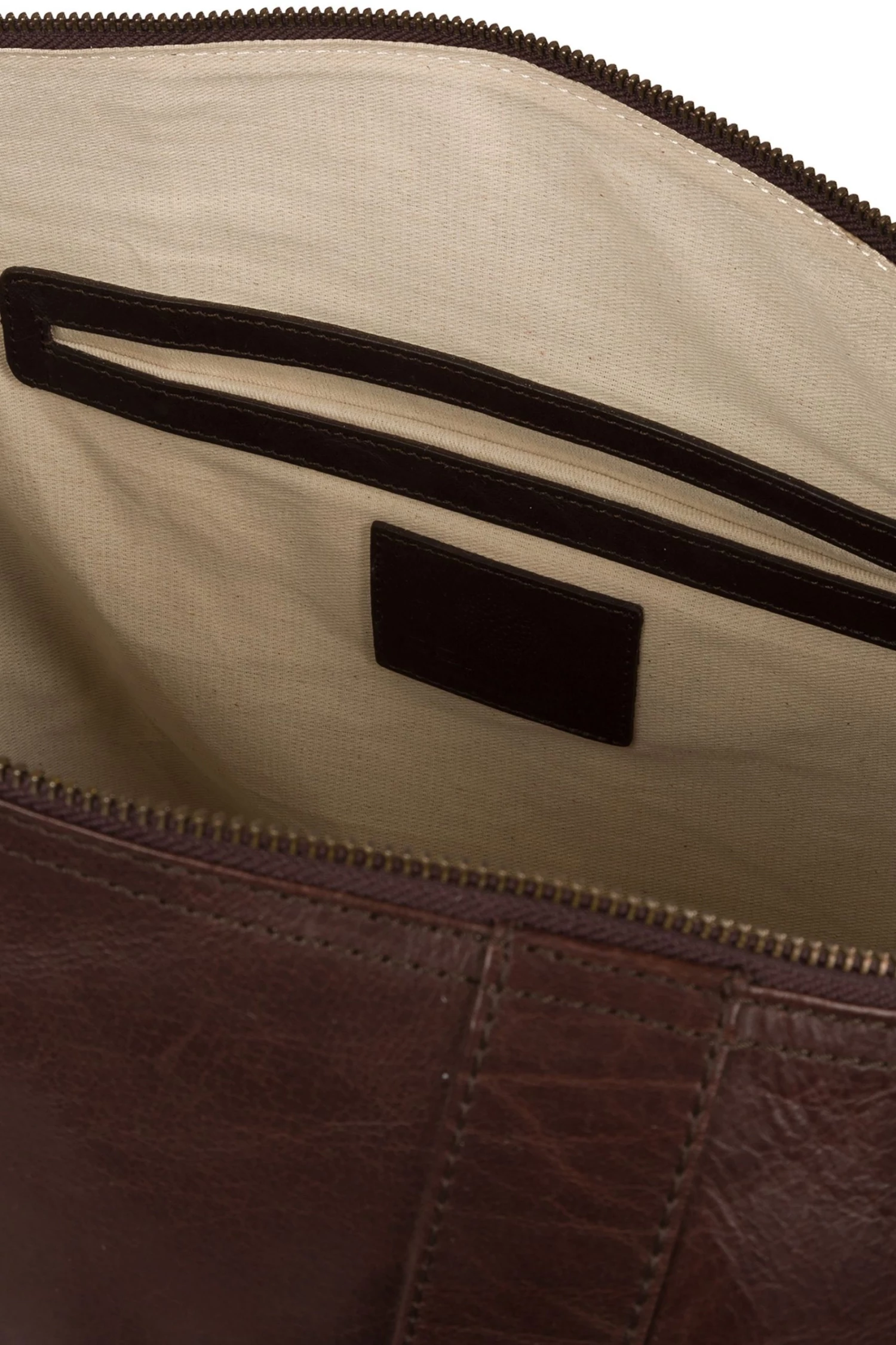 Conkca Rivellino Leather Holdall Dark Brown - Image 4