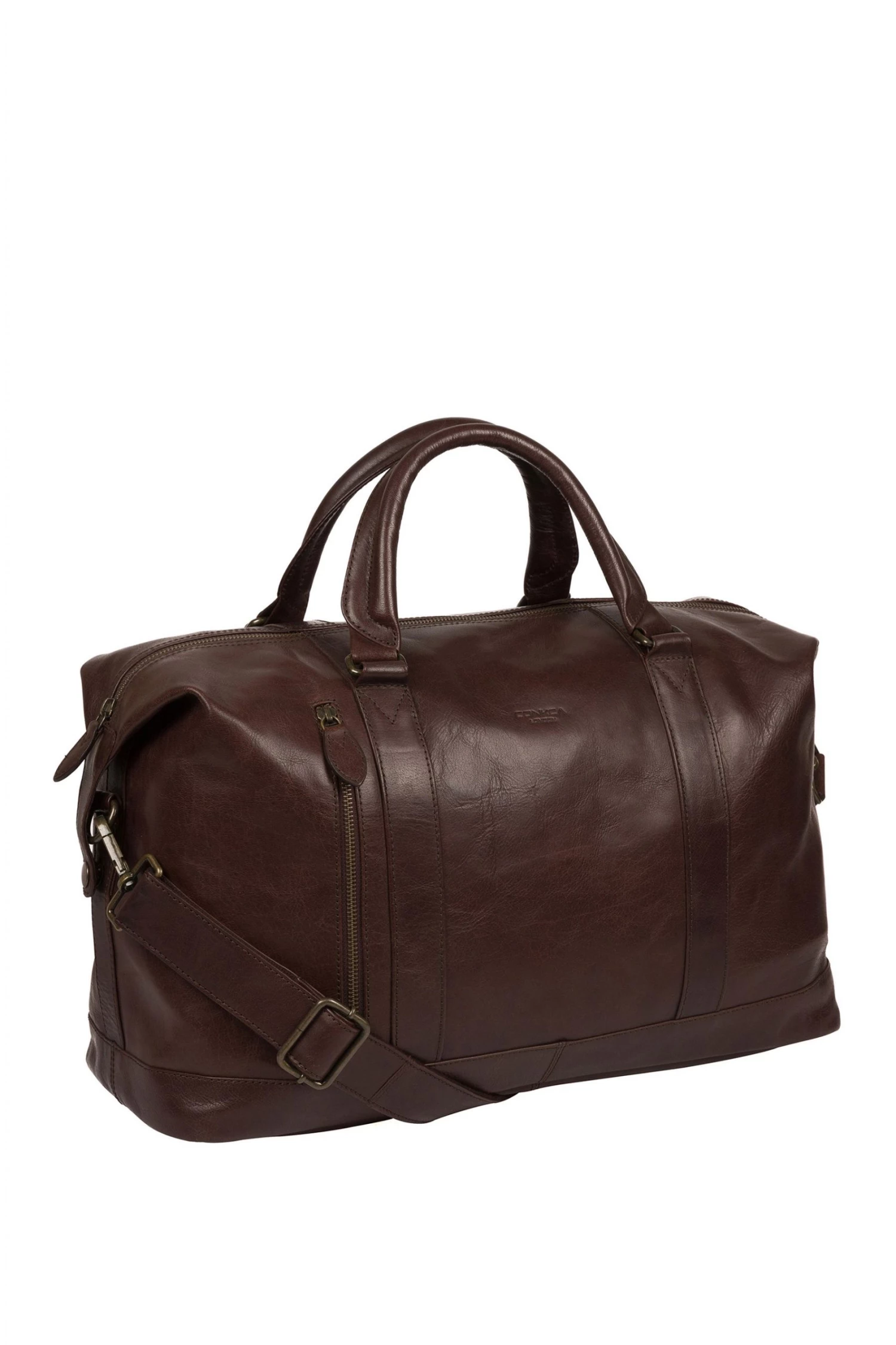 Conkca Rivellino Leather Holdall Dark Brown - Image 5