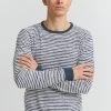 Blend Blue Nautical Stripe Knitwear In Soft Touch Cotton