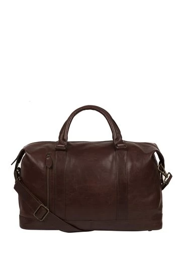 Conkca Rivellino Leather Holdall Dark Brown - Image 6