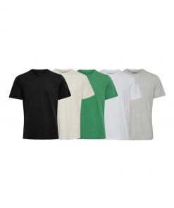 Blend Black 5 Pack Crew Neck T-Shirt