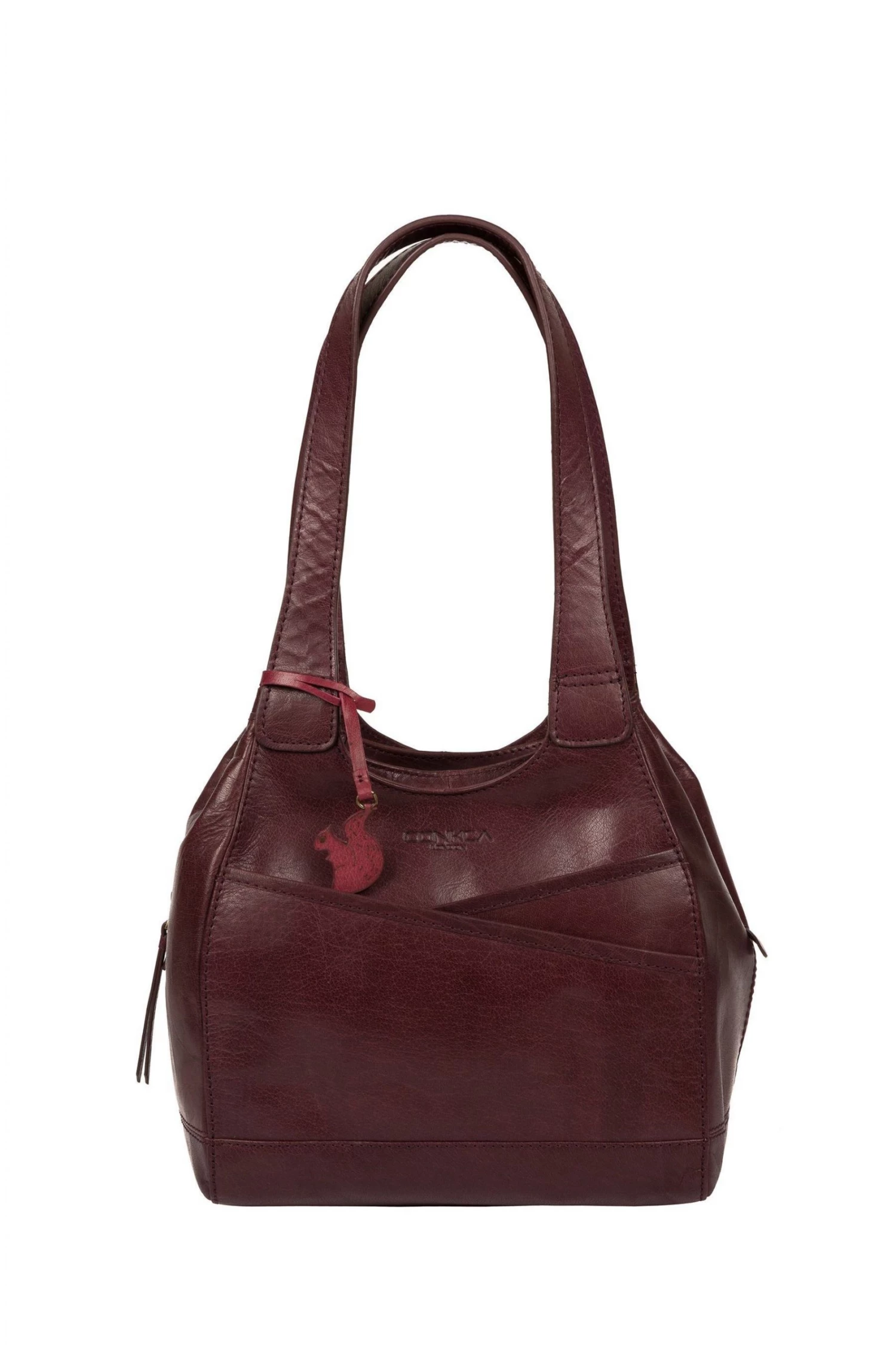 Conkca London Juliet Leather Handbag Brown