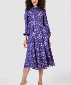 Closet Purple London High Neck Dress