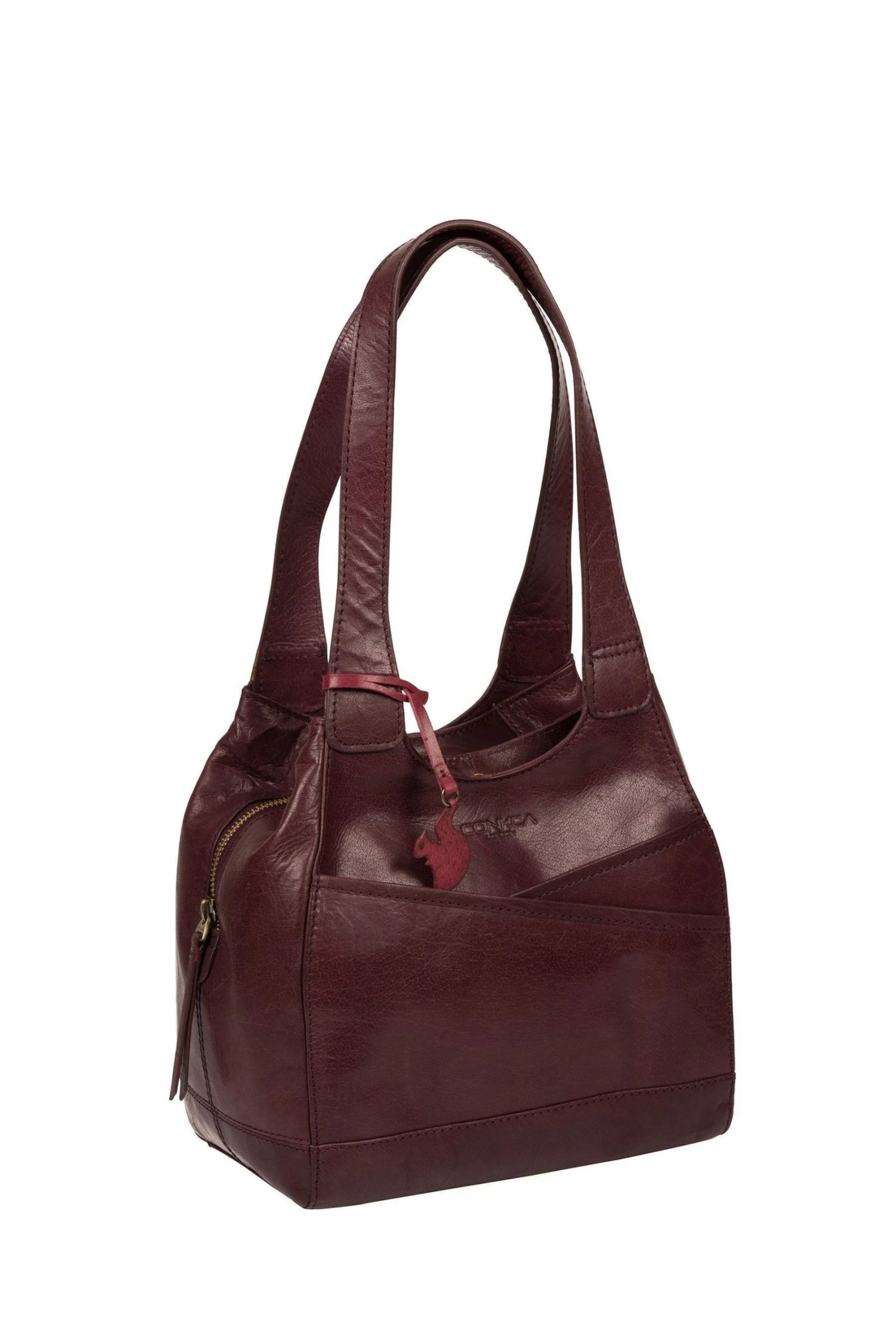 Conkca London Juliet Leather Handbag Brown - Image 3