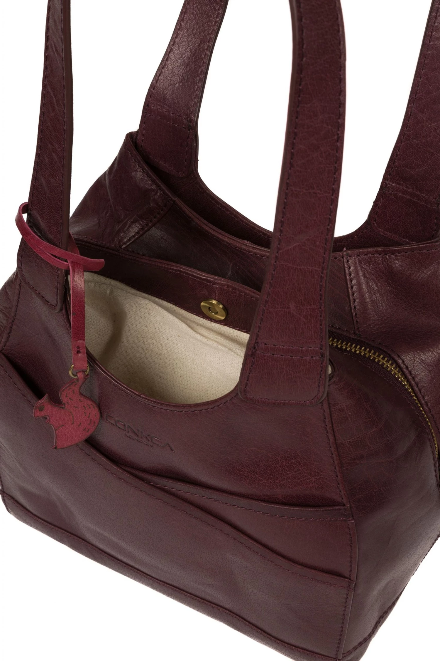 Conkca London Juliet Leather Handbag Brown - Image 4