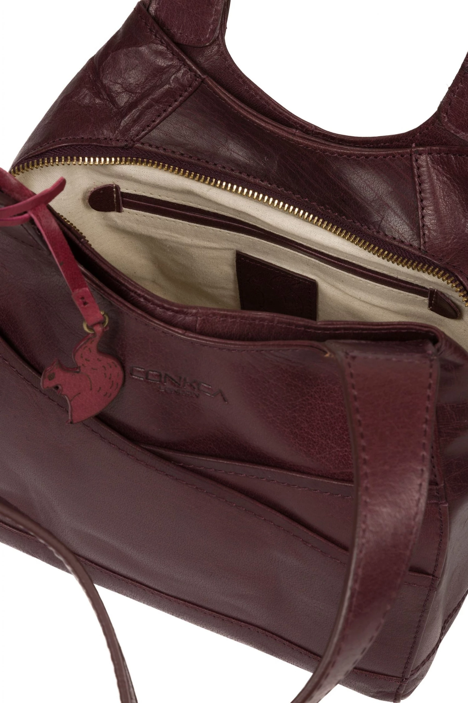 Conkca London Juliet Leather Handbag Brown - Image 5