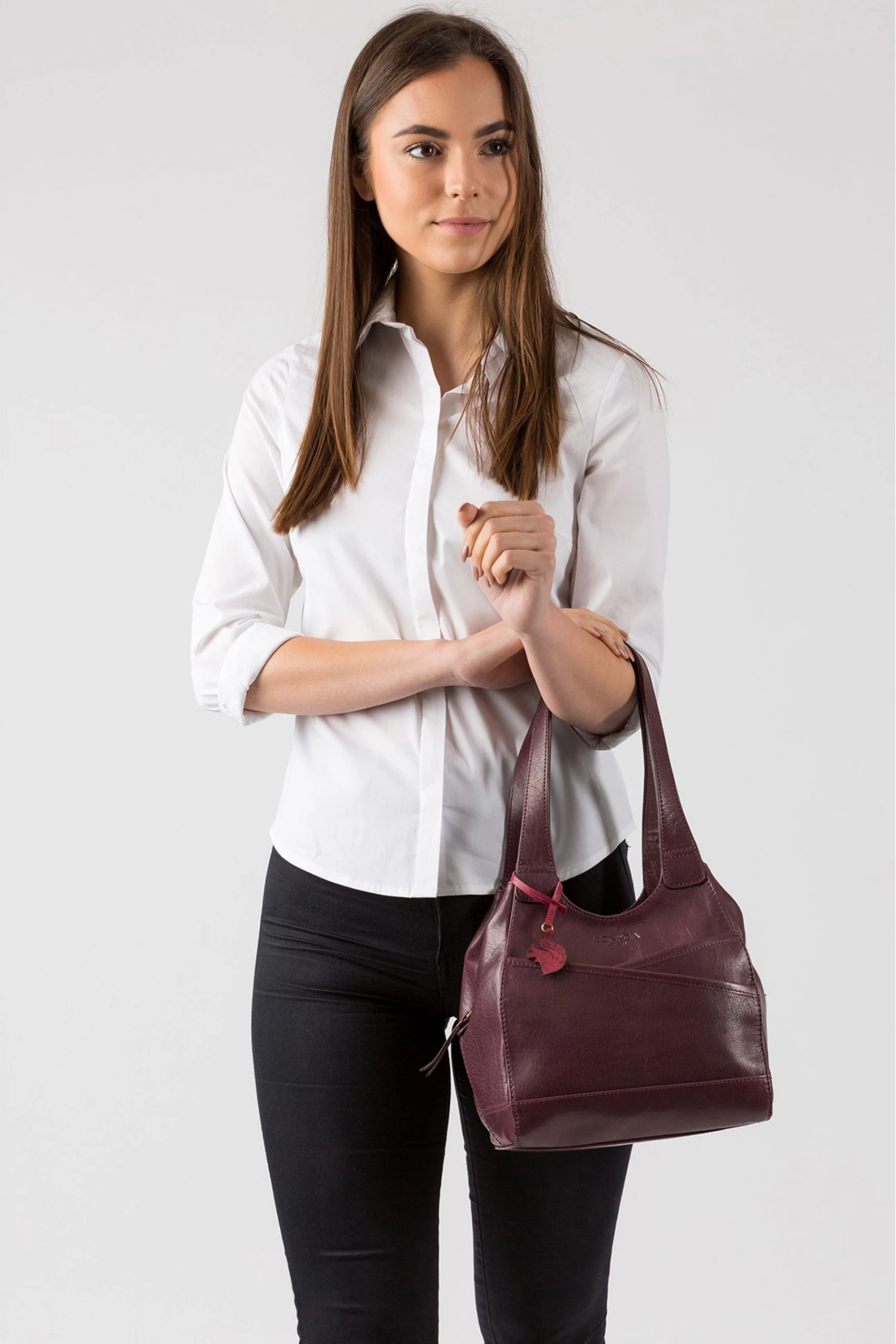 Conkca London Juliet Leather Handbag Brown - Image 6