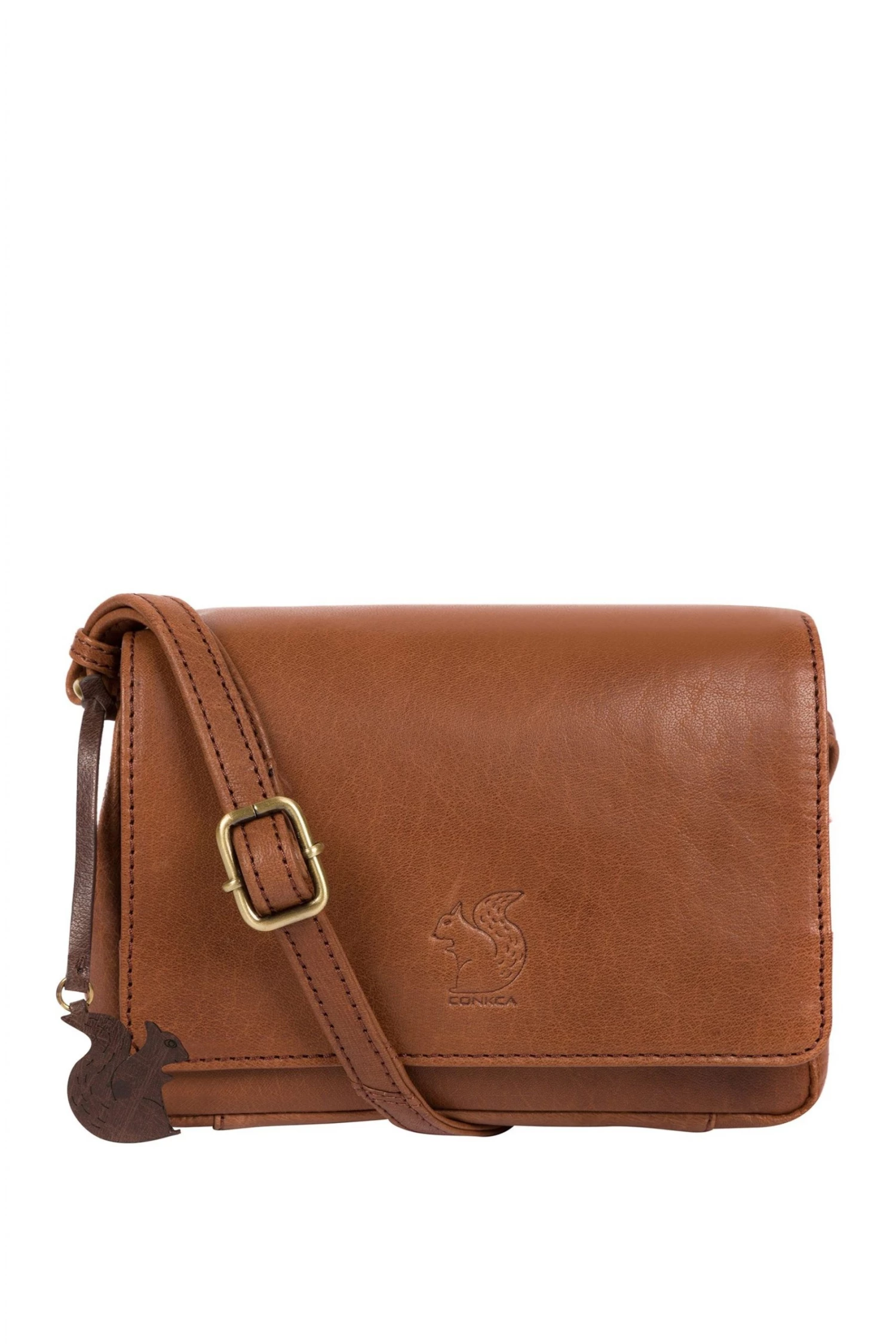 Conkca Marta Leather Cross-Body Bag Chilli Pepper Red