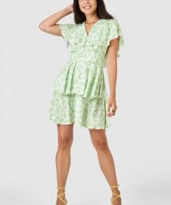 Closet Green London Frill Mini Dress
