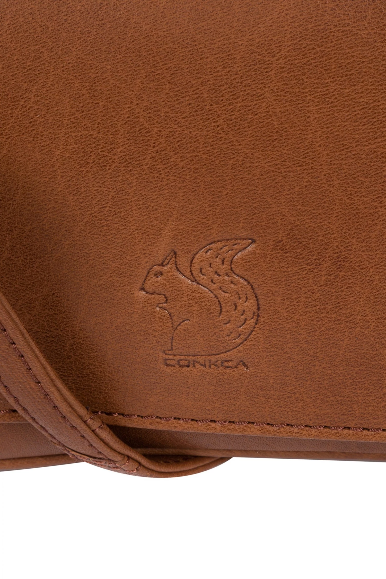 Conkca Marta Leather Cross-Body Bag Chilli Pepper Red - Image 5