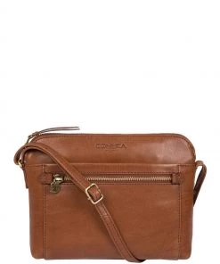 Conkca Frida Cross Body Bag Dark Tan