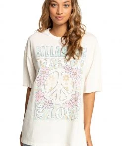 Billabong Cream Peace And Love T-Shirt