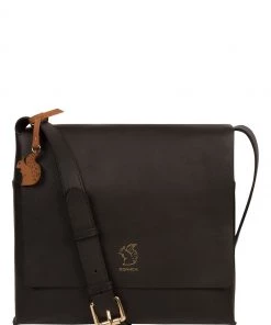 Conkca Bale Vegetable-Tanned Leather Cross-Body Bag Saddle Tan