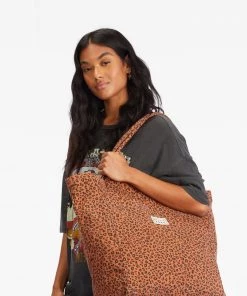 Billabong Orange Along The Way Tote Bag