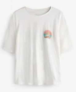 Billabong White Clothing Salt Crystal Short Sleeve T-Shirt