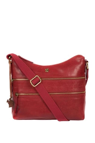 Conkca Georgia Leather Shoulder Bag Dark Tan - Image 8