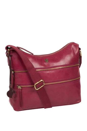 Conkca Georgia Leather Shoulder Bag Dark Tan - Image 9