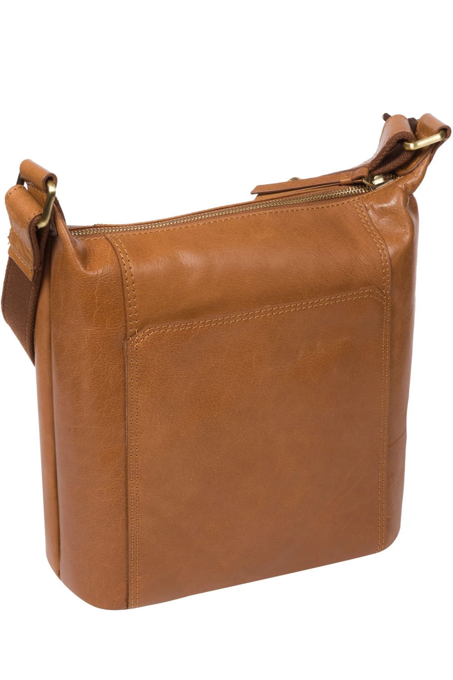 Conkca Yasmin Leather Cross-Body Bag Plum Purple - Image 2