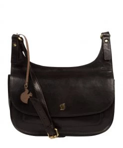 Conkca Ellipse Leather Cross-Body Bag Purple