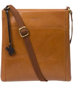 Conkca Dink Leather Cross-Body Bag Chilli Pepper