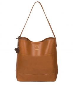 Conkca Reynolds Vegetable-Tanned Leather Shoulder Bag Jet Black