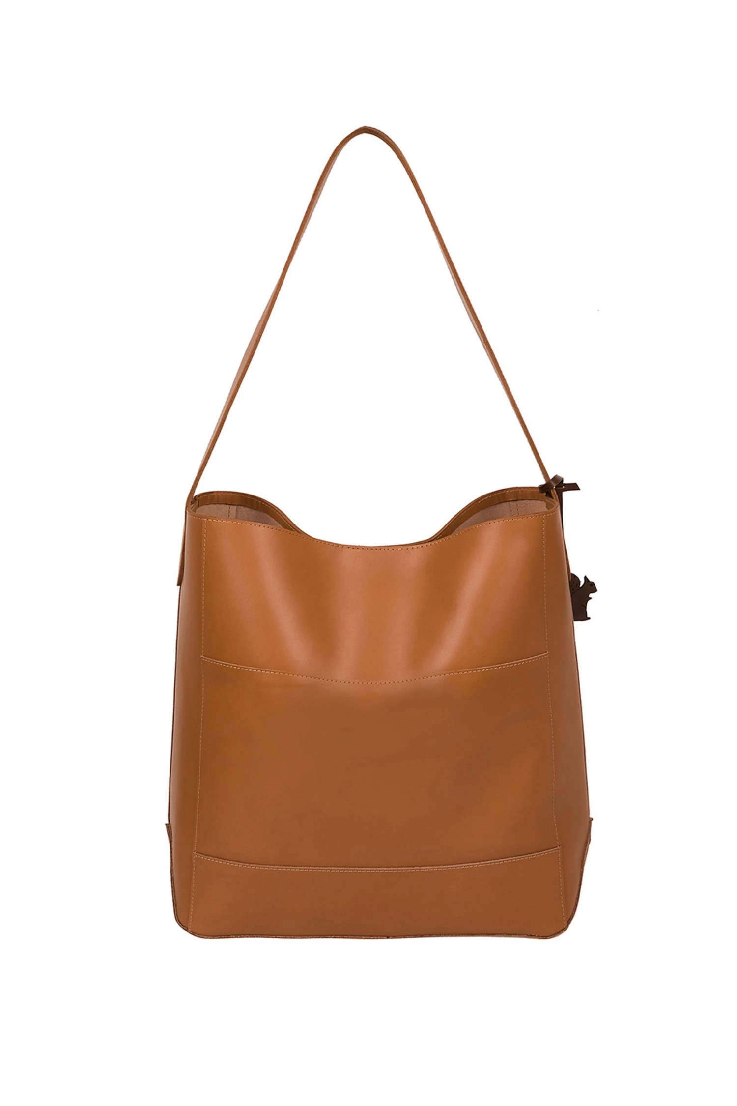 Conkca Reynolds Vegetable-Tanned Leather Shoulder Bag Jet Black - Image 2