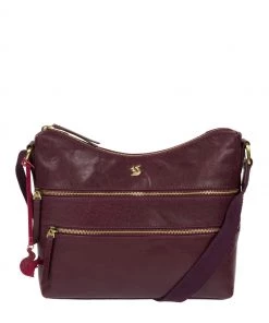 Conkca Georgia Leather Shoulder Bag Black