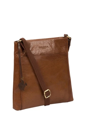 Conkca Dink Leather Cross-Body Bag Navy - Image 8