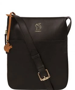 Conkca Lautner Vegetable-Tanned Leather Cross-Body Bag Ombre Chestnut