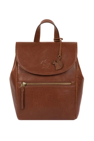 Conkca Simone Leather Backpack Conker Brown - Image 7
