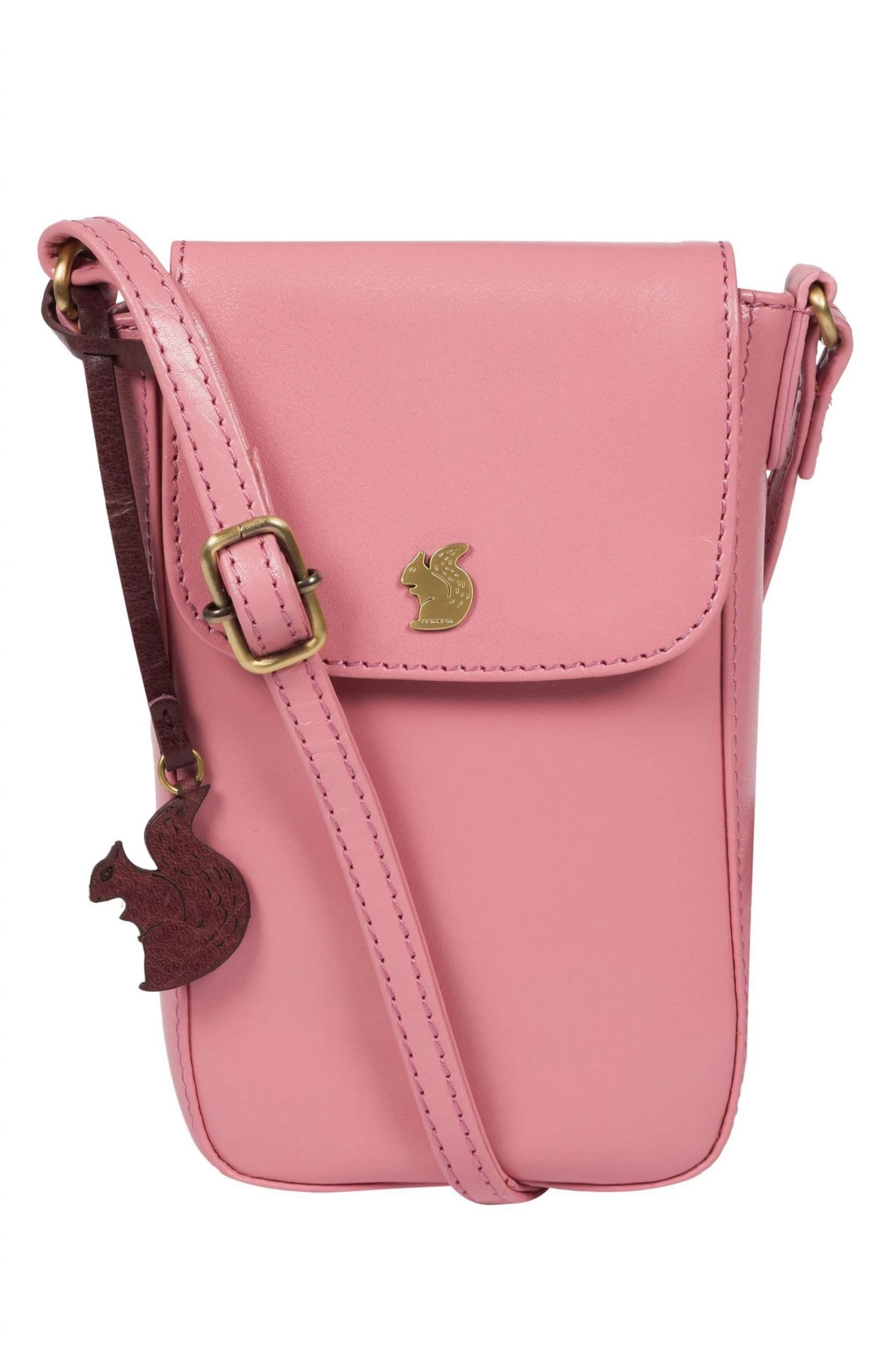 Conkca London Buzz Leather Small Cross-Body Bag Purple