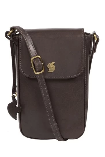 Conkca London Buzz Leather Small Cross-Body Bag Purple - Image 7