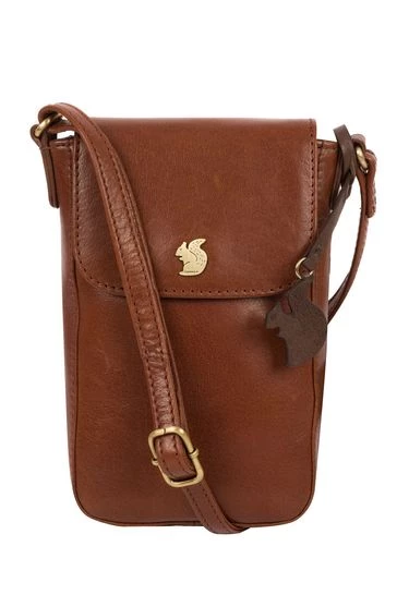 Conkca London Buzz Leather Small Cross-Body Bag Purple - Image 9