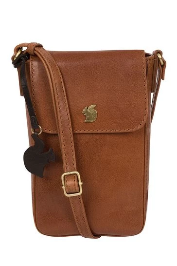 Conkca London Buzz Leather Small Cross-Body Bag Purple - Image 10