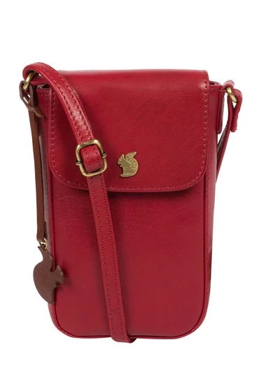 Conkca London Buzz Leather Small Cross-Body Bag Purple - Image 11