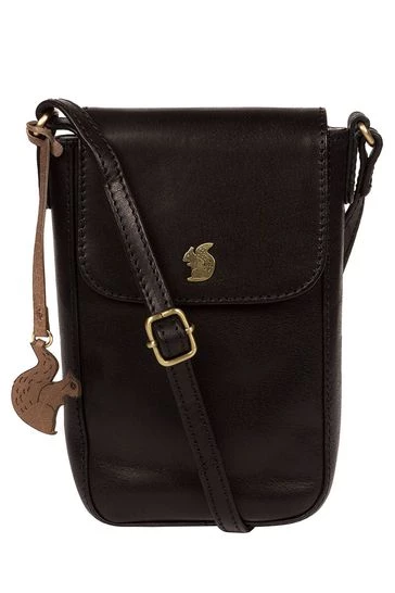 Conkca London Buzz Leather Small Cross-Body Bag Purple - Image 13