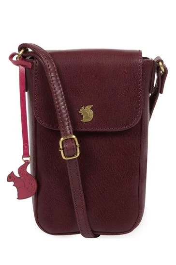 Conkca London Buzz Leather Small Cross-Body Bag Purple - Image 14