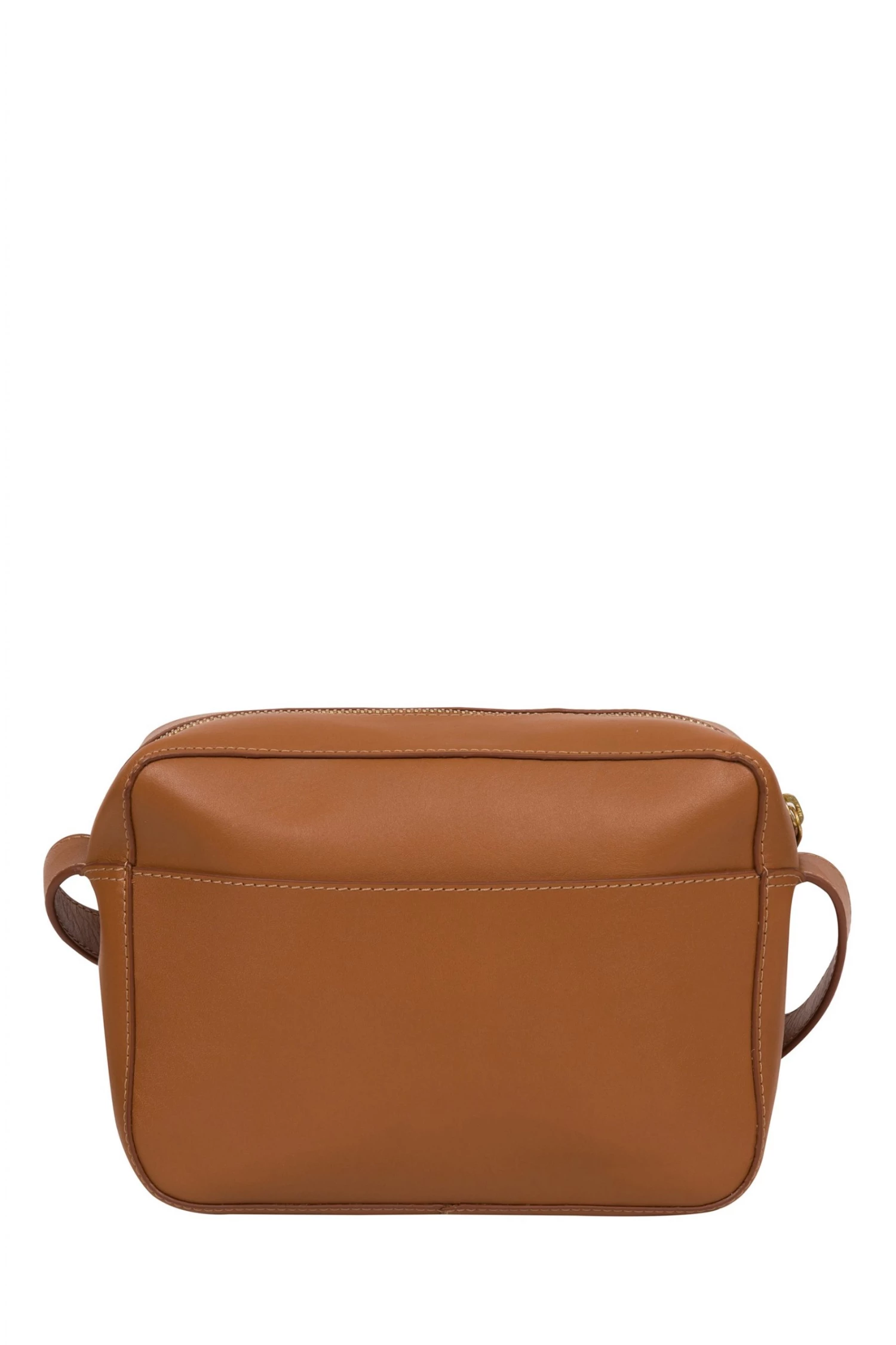 Conkca Tatum Vegetable-Tanned Leather Cross-Body Bag Saddle Tan - Image 2