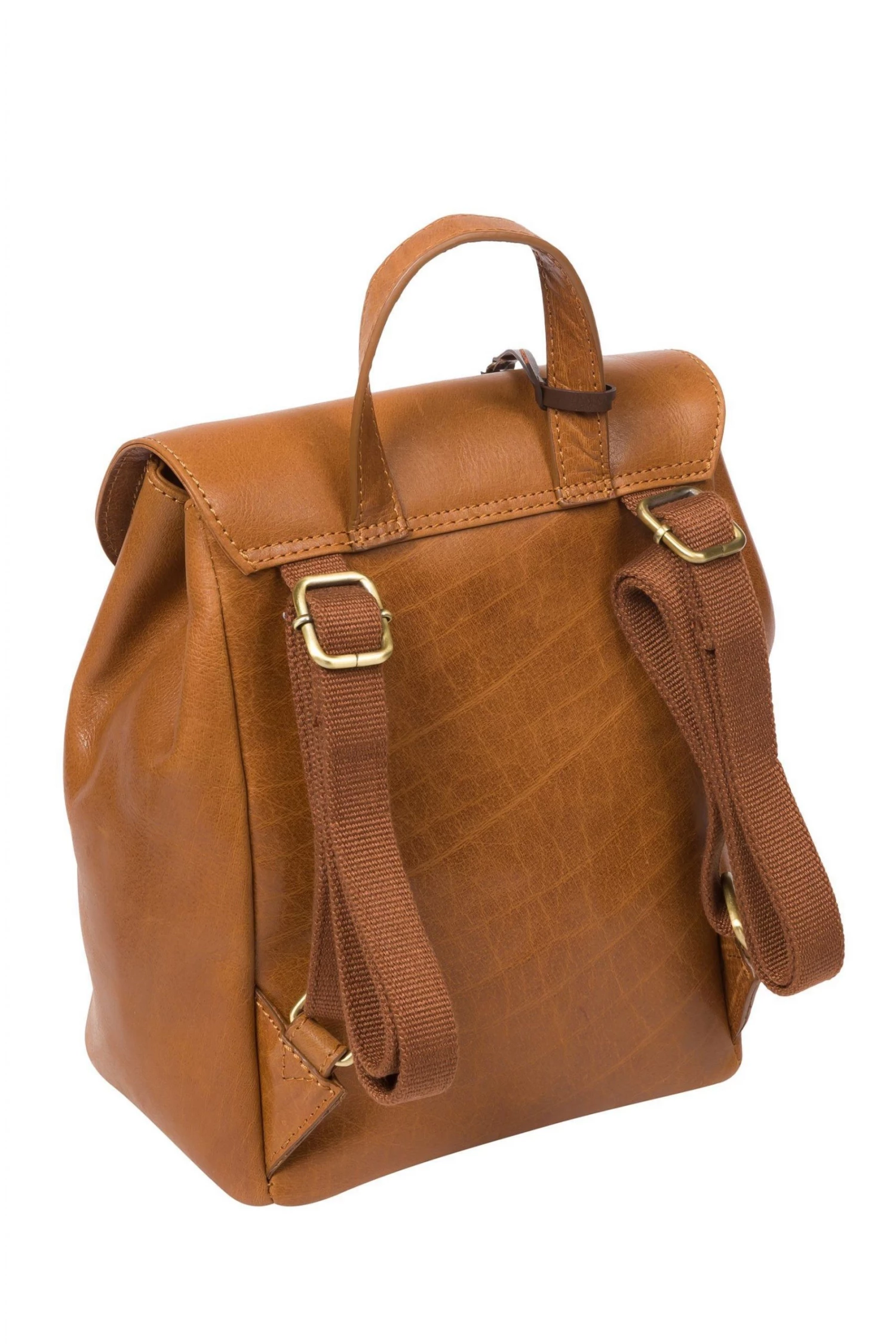 Conkca Simone Dark Tan Leather Backpack - Image 2