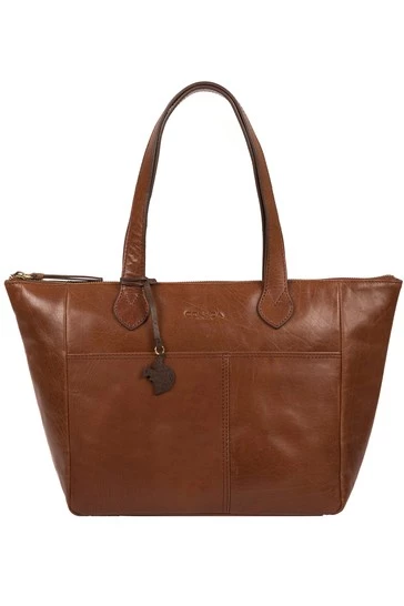 Conkca Harp Leather Tote Bag Black - Image 5