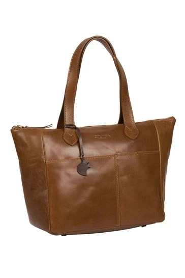 Conkca Harp Leather Tote Bag Black - Image 8