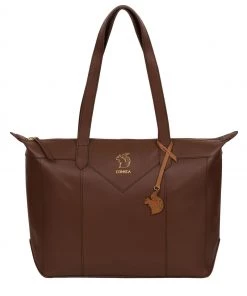 Conkca Molly Vegetable-Tanned Leather Shoulder Bag Jet Black