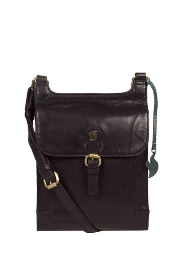 Conkca Sasha Leather Cross-Body Bag Plum - Image 9