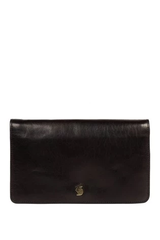 Conkca Cherish Leather Clutch Bag Navy - Image 6